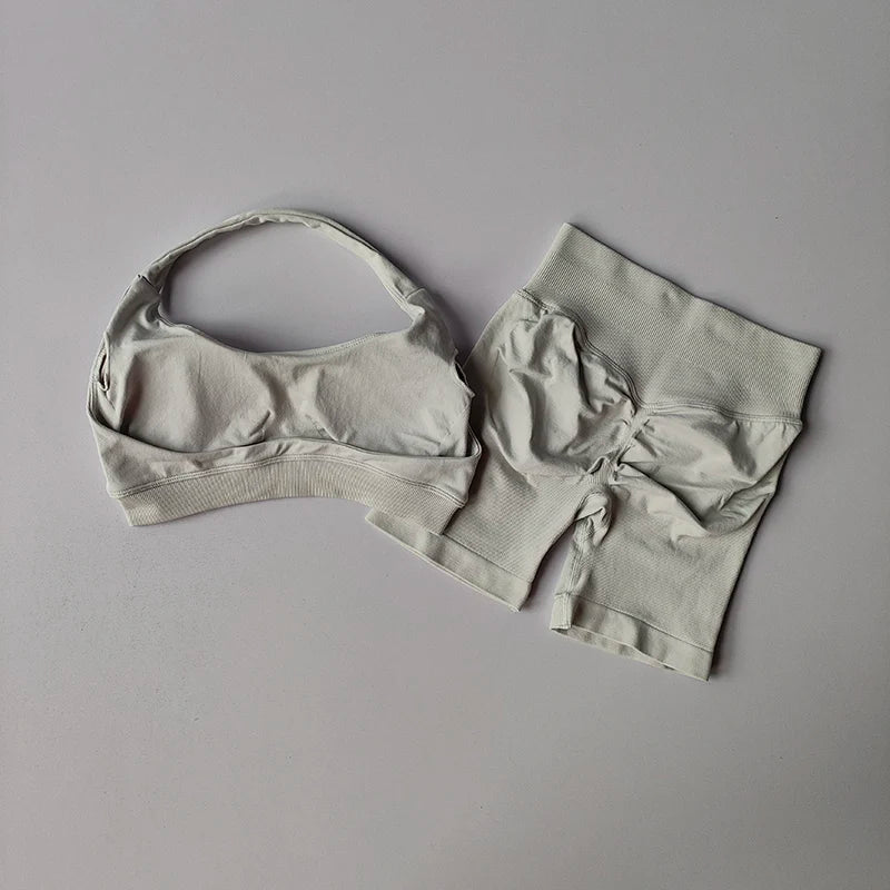 Ensemble de Sport Femme – Brassière & Shorty