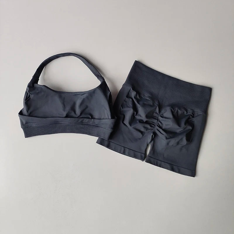 Ensemble de Sport Femme – Brassière & Shorty