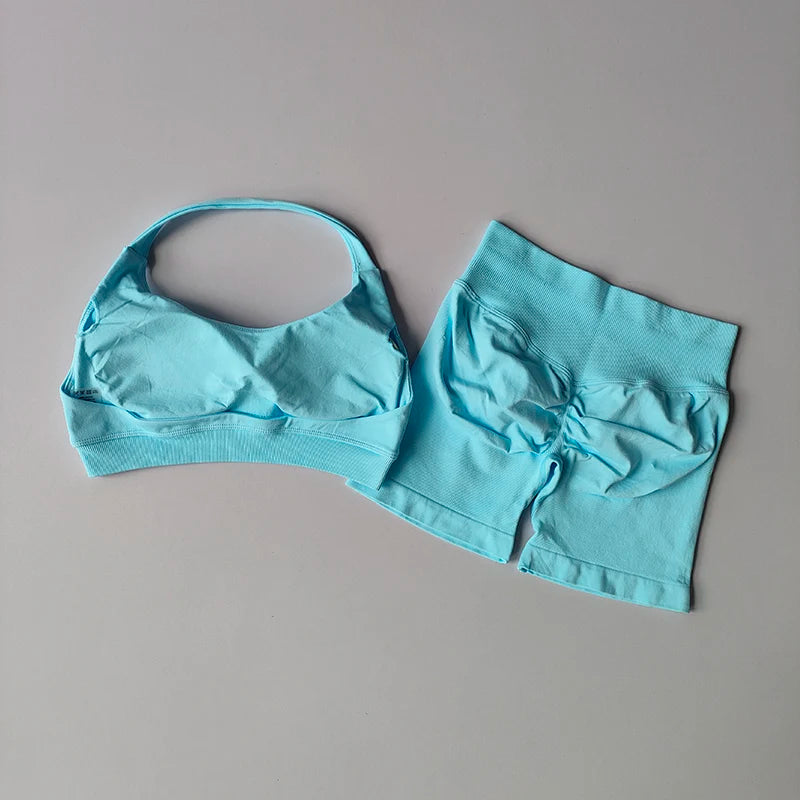 Ensemble de Sport Femme – Brassière & Shorty