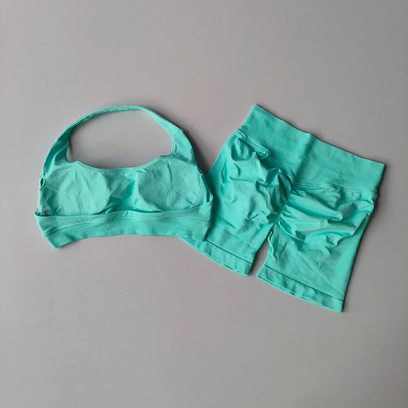 Ensemble de Sport Femme – Brassière & Shorty
