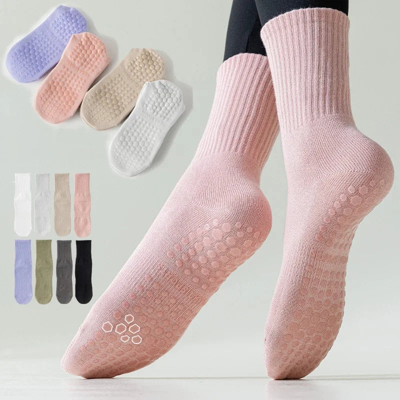Chaussettes de Yoga & Pilates Antidérapantes