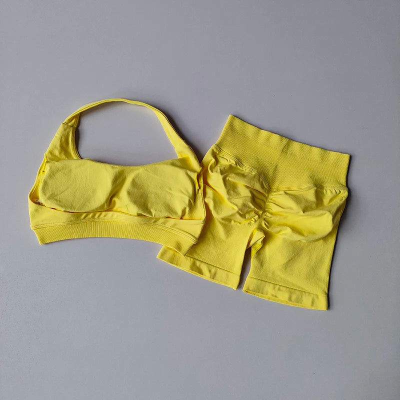Ensemble de Sport Femme – Brassière & Shorty