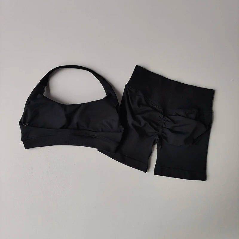 Ensemble de Sport Femme – Brassière & Shorty