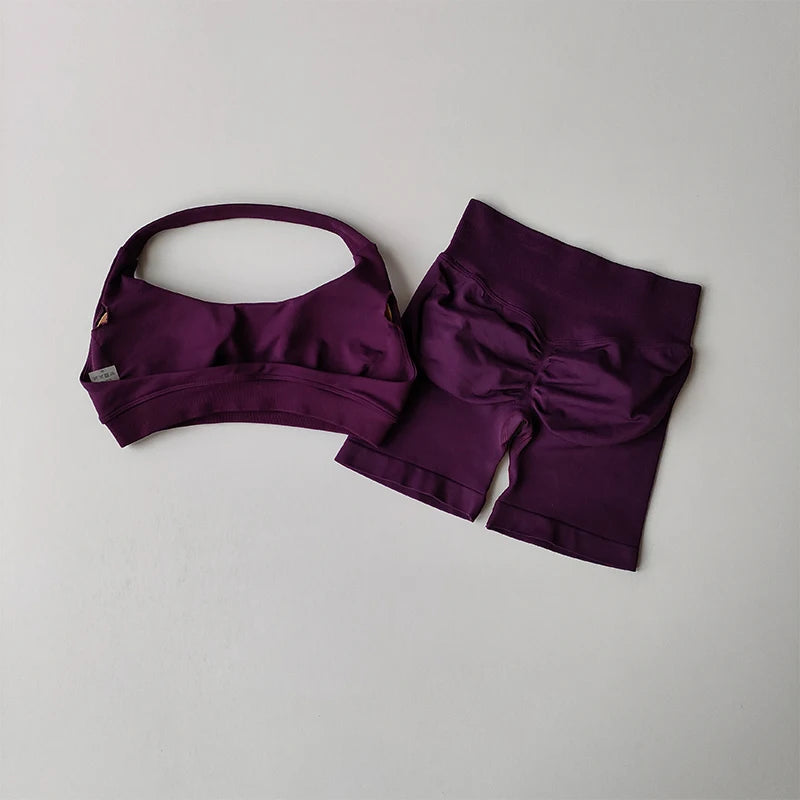 Ensemble de Sport Femme – Brassière & Shorty