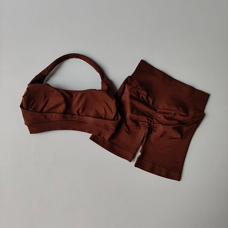 Ensemble de Sport Femme – Brassière & Shorty