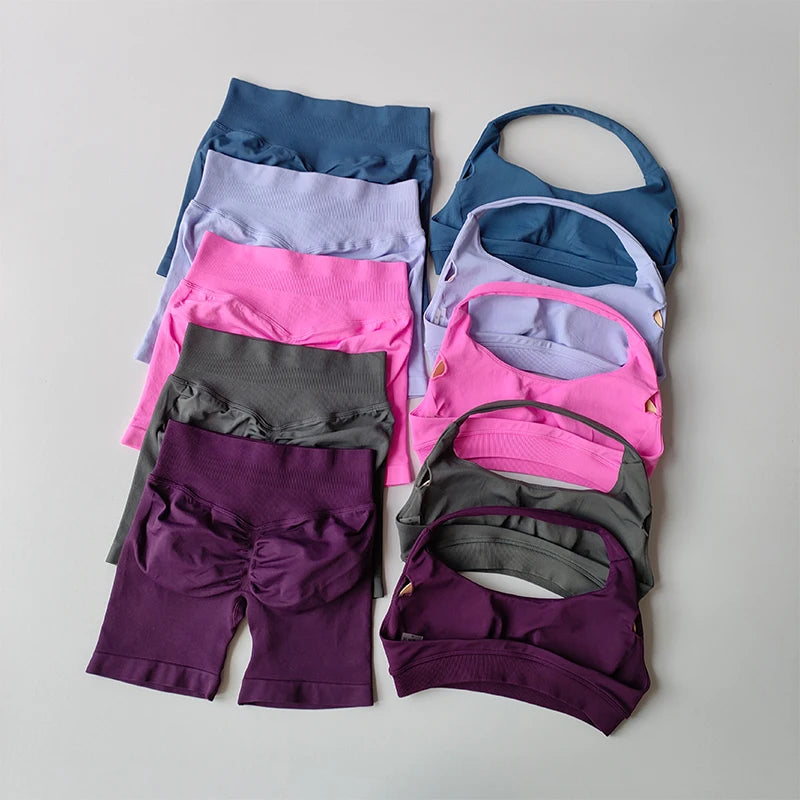 Ensemble de Sport Femme – Brassière & Shorty