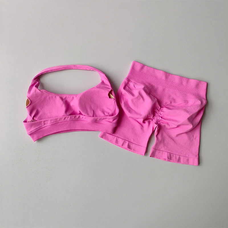Ensemble de Sport Femme – Brassière & Shorty