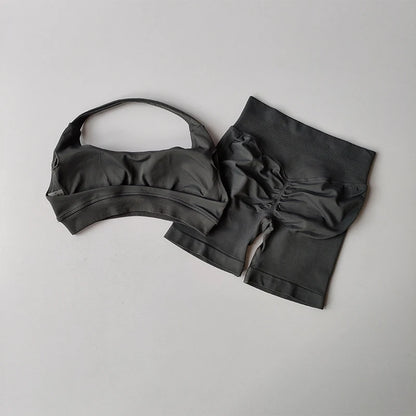 Ensemble de Sport Femme – Brassière & Shorty