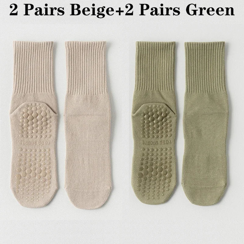 Chaussettes de Yoga & Pilates Antidérapantes