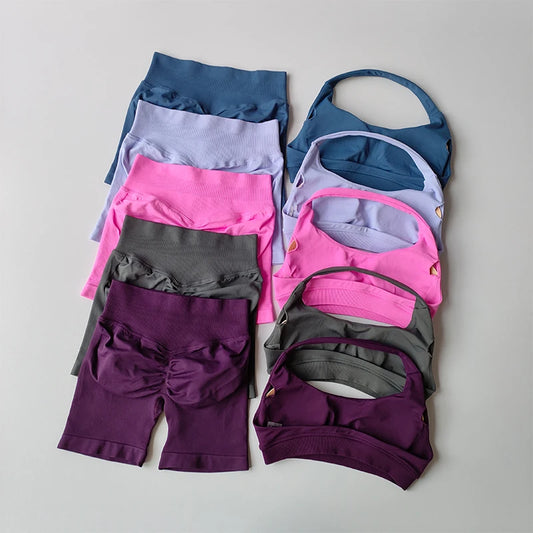 Ensemble de Sport Femme – Brassière & Shorty